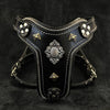 Bestia Dog Gear Genuine Leather Dog Harness - Black
