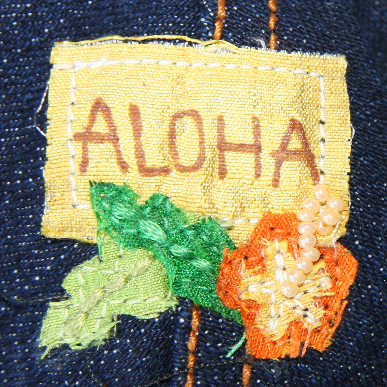 The Lahaina Collection Hula Monkey Denim Harness Vest