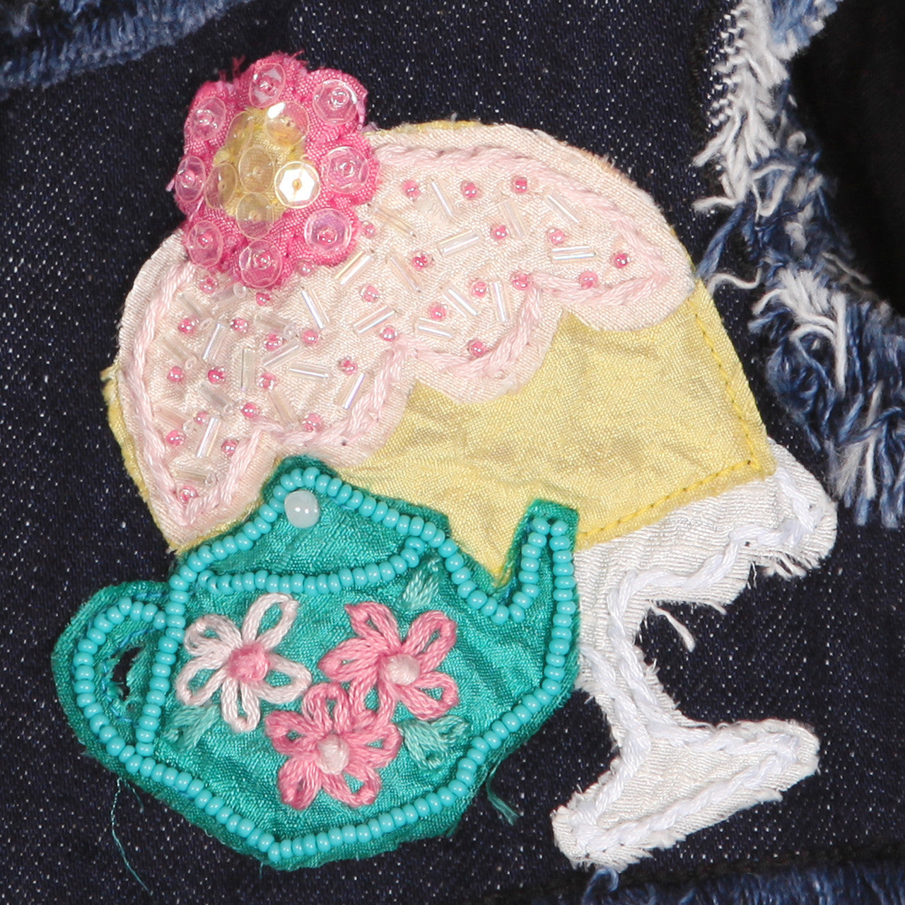 The London Tea Party Denim Harness Vest