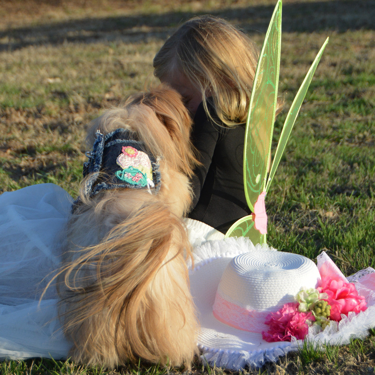 The London Tea Party Denim Harness Vest