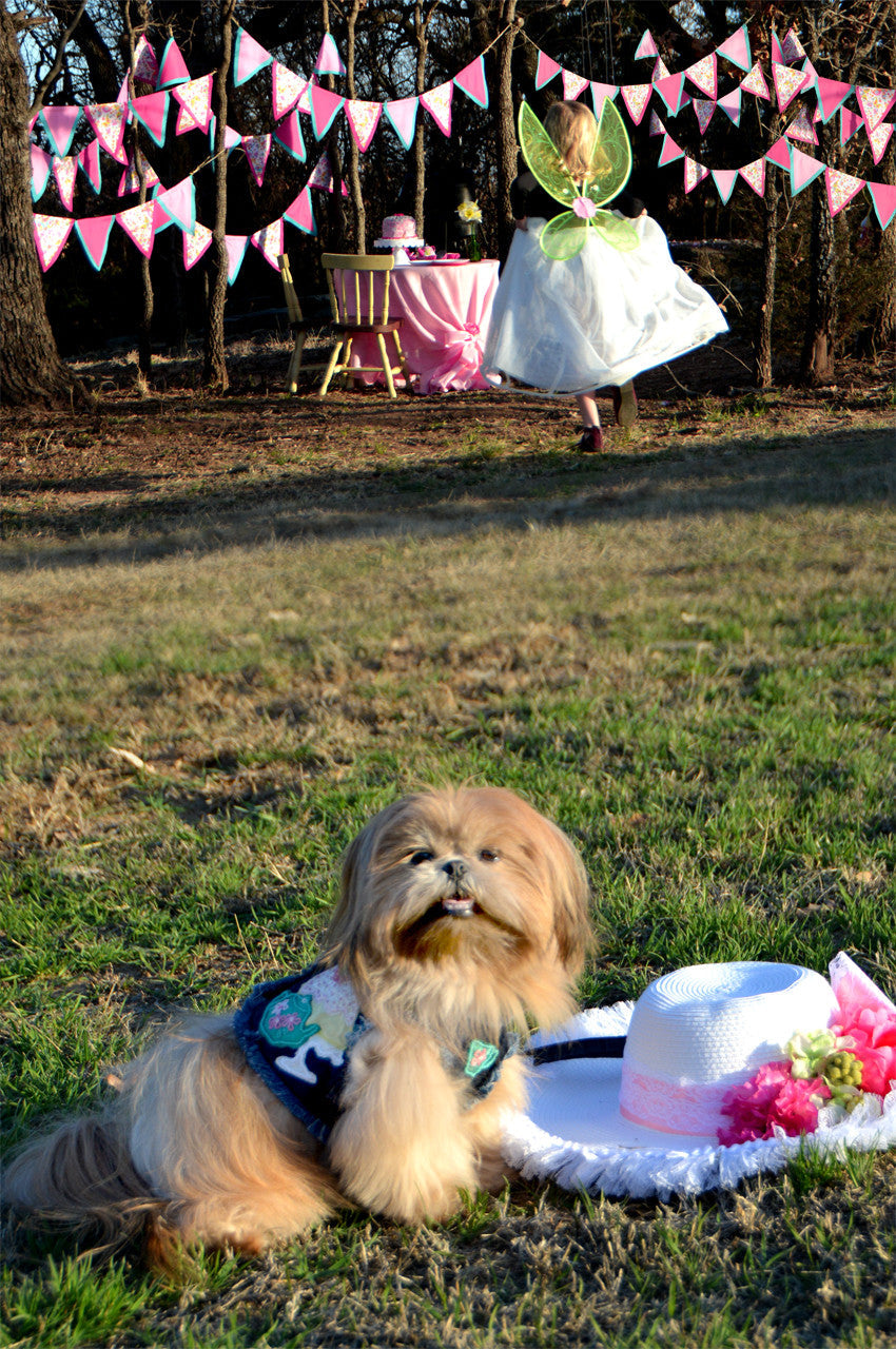The London Tea Party Denim Harness Vest