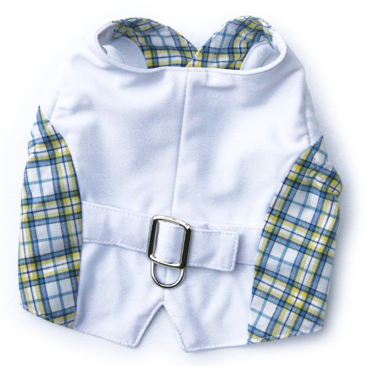 The Lawrence Blue Plaid Vest