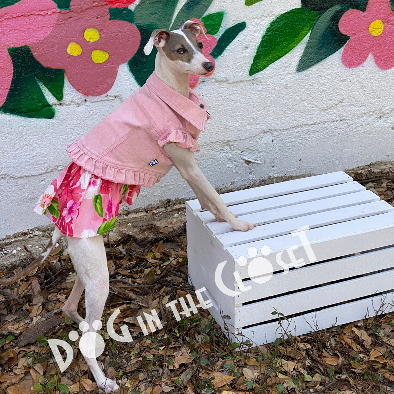 Custom Audrey Hepburn Pink Denim Jacket