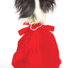 The Holly Custom Red Silk Dog Dress