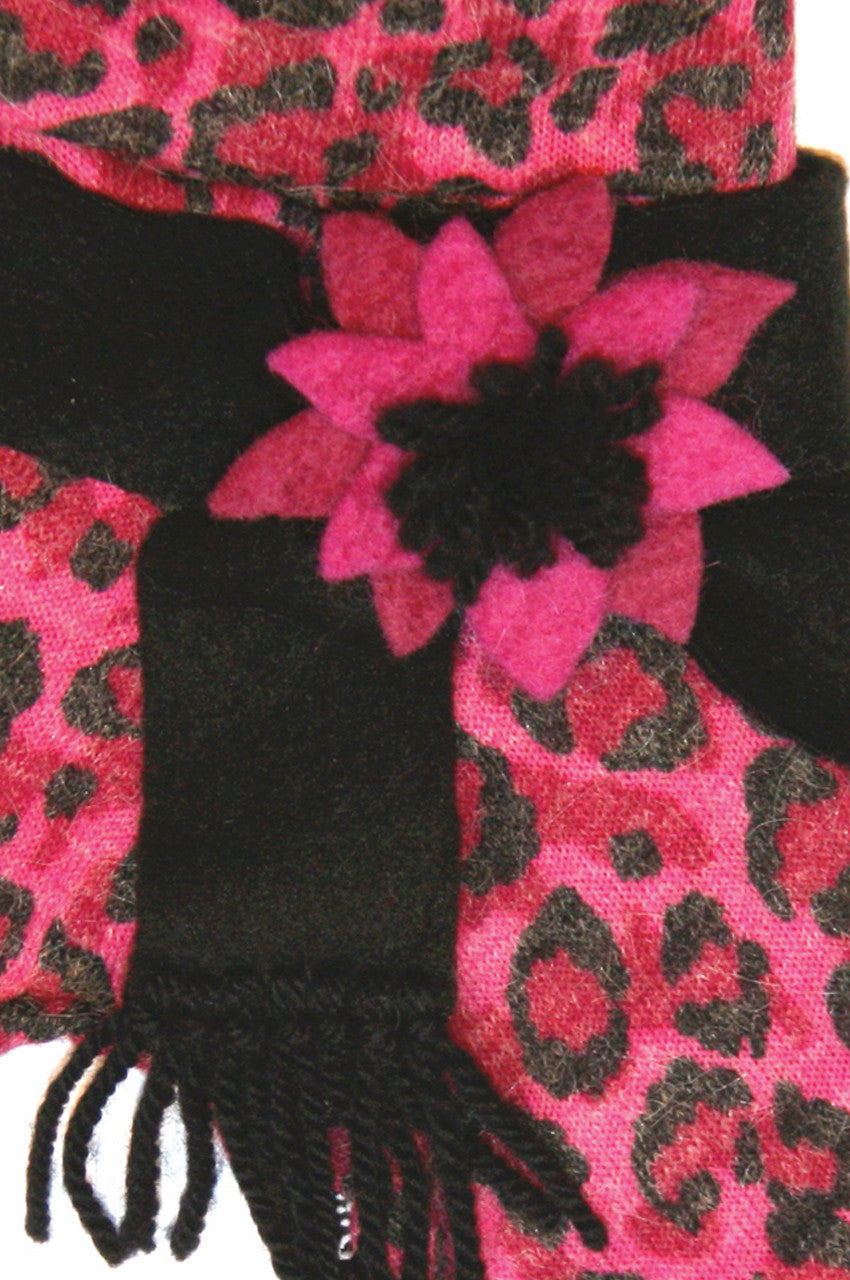 The Ava Pink Leopard Dog Sweater Dress