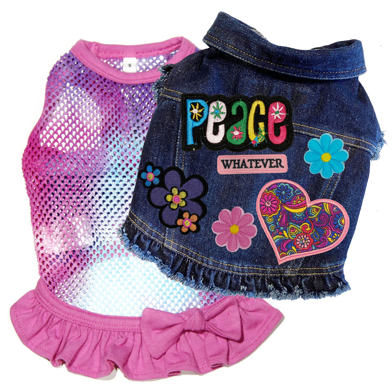 The Peace & Love - Tie Dyed Fishnet Dress