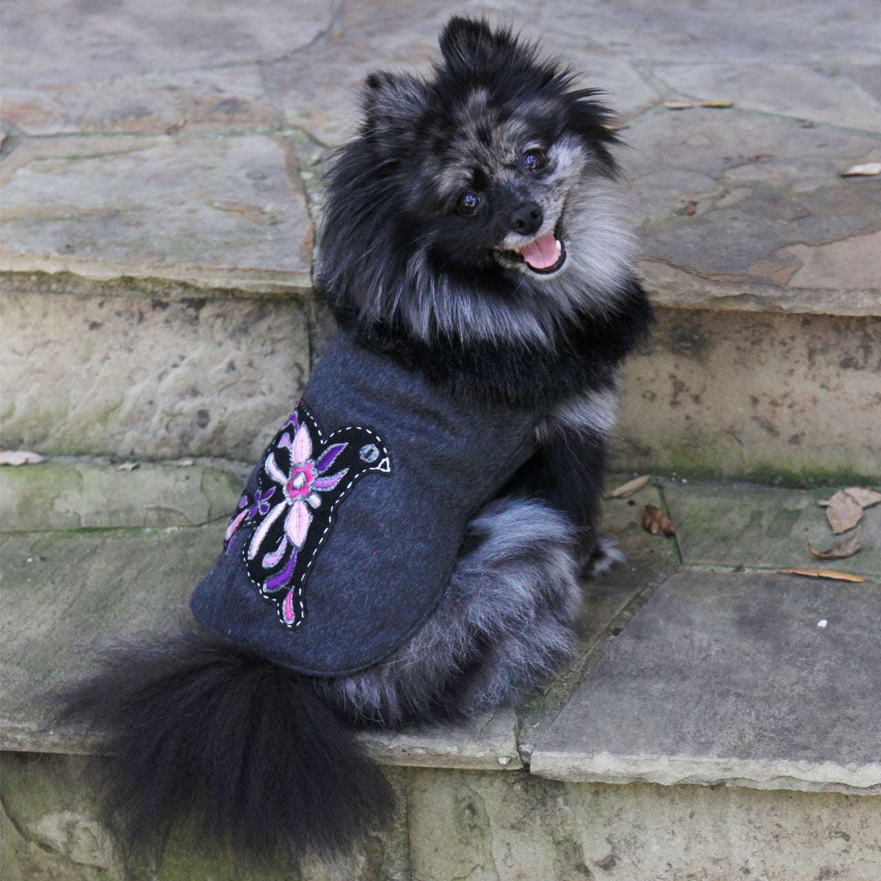 The Cozy Winter Collection - Gray Wool Bird Coat