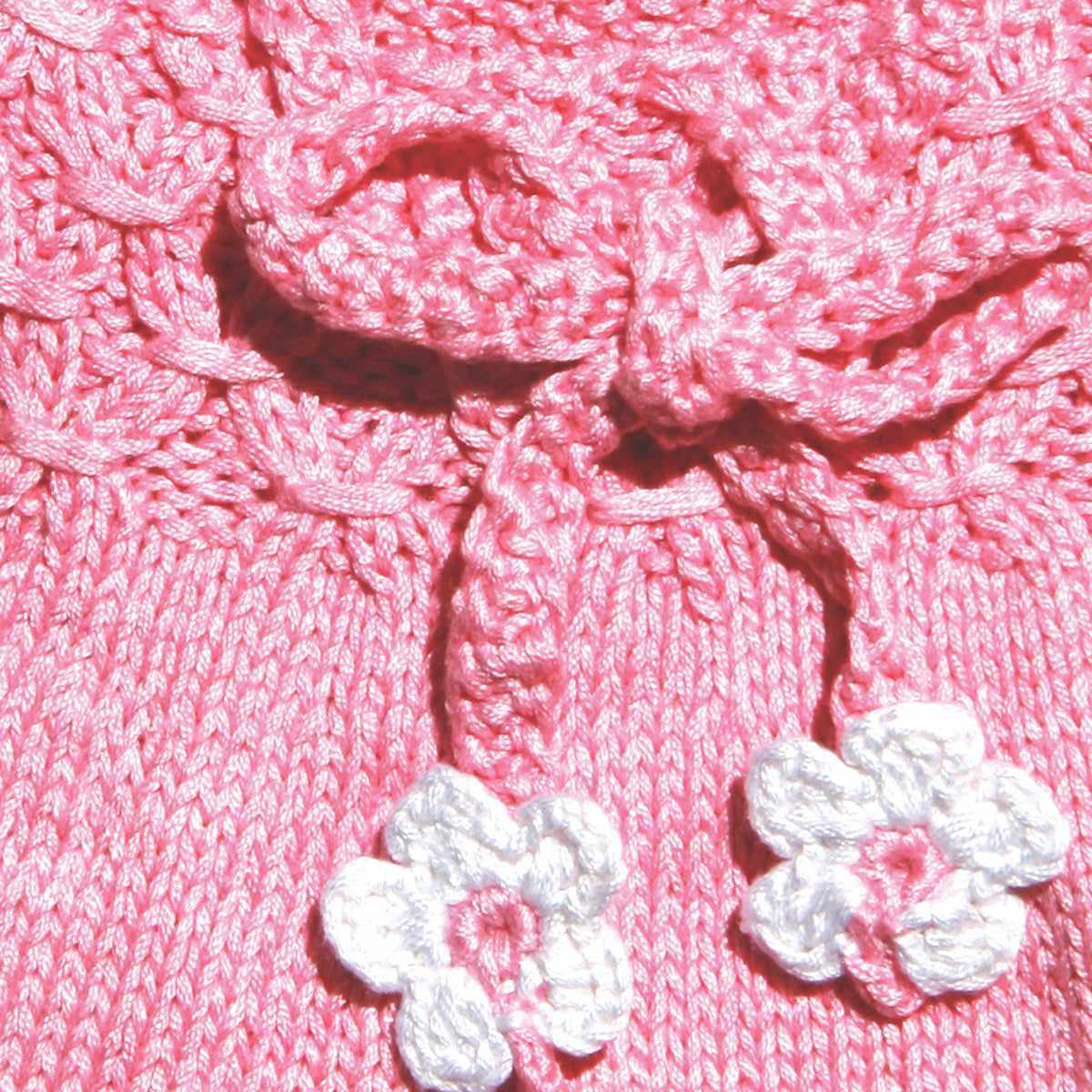 The Daisy - Pink Hand Knit Dog Sweater Dress
