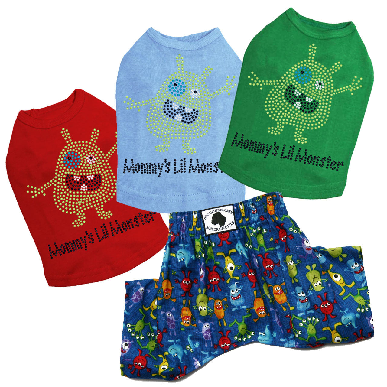 Little Monsters Collection - Boxer Shorts for Dogs