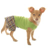 Brown & Lime Seersucker Boxer Shorts for Dogs
