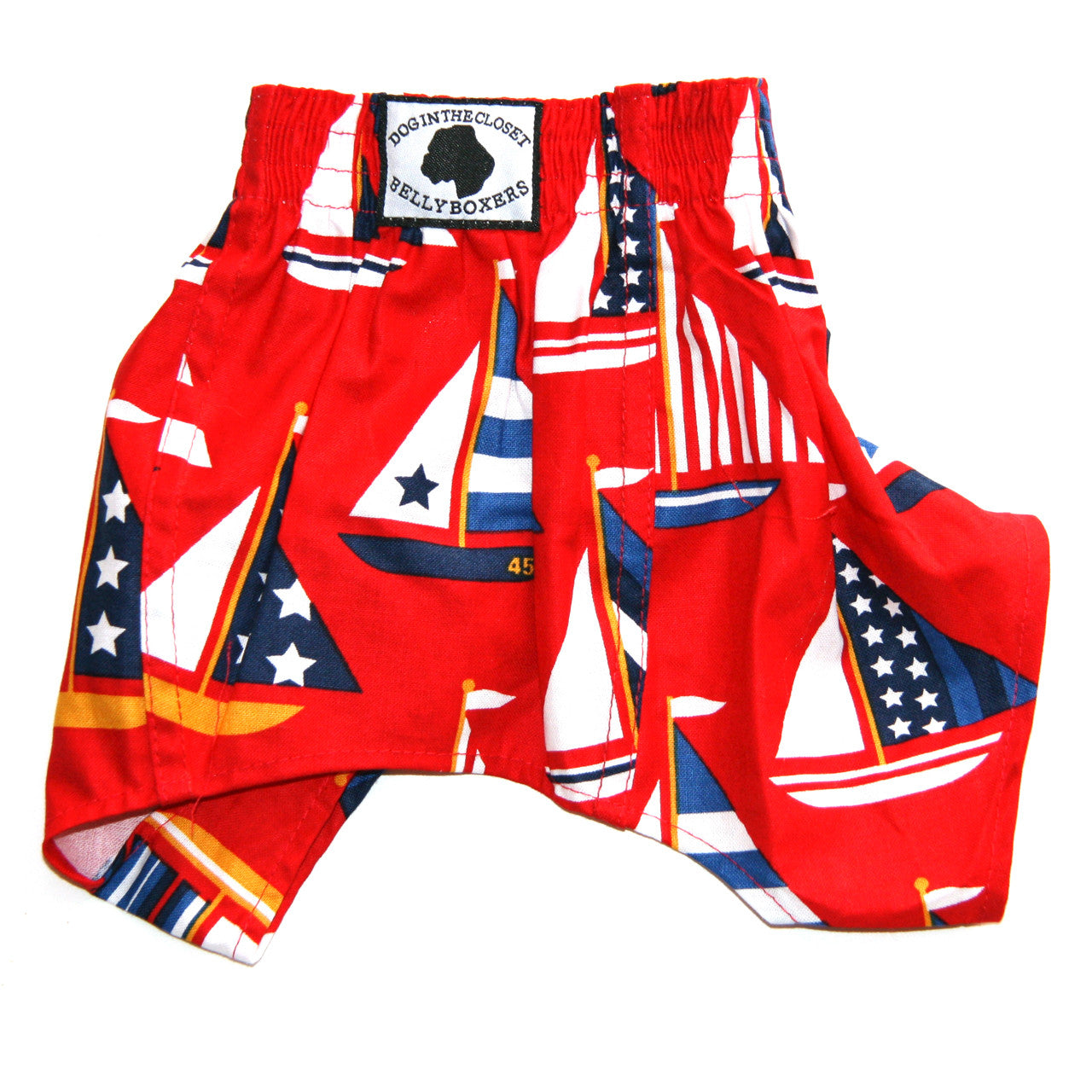 Sailboats Belly Boxers for Dogs