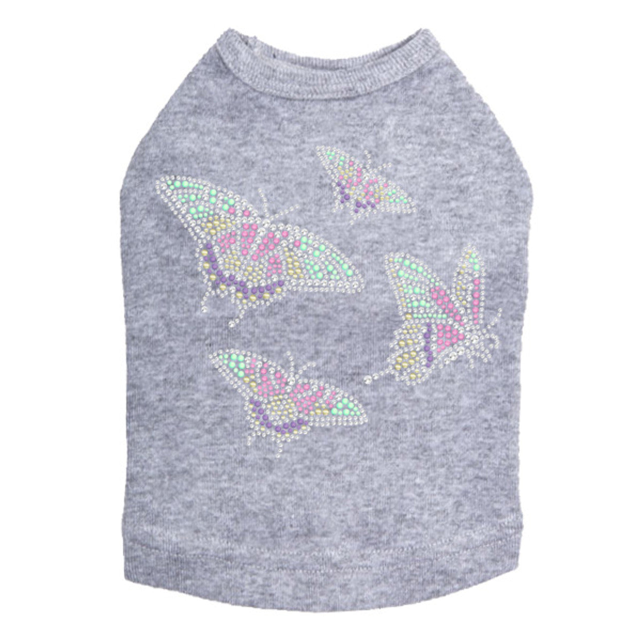 Pastel Butterflies - Dog Tank