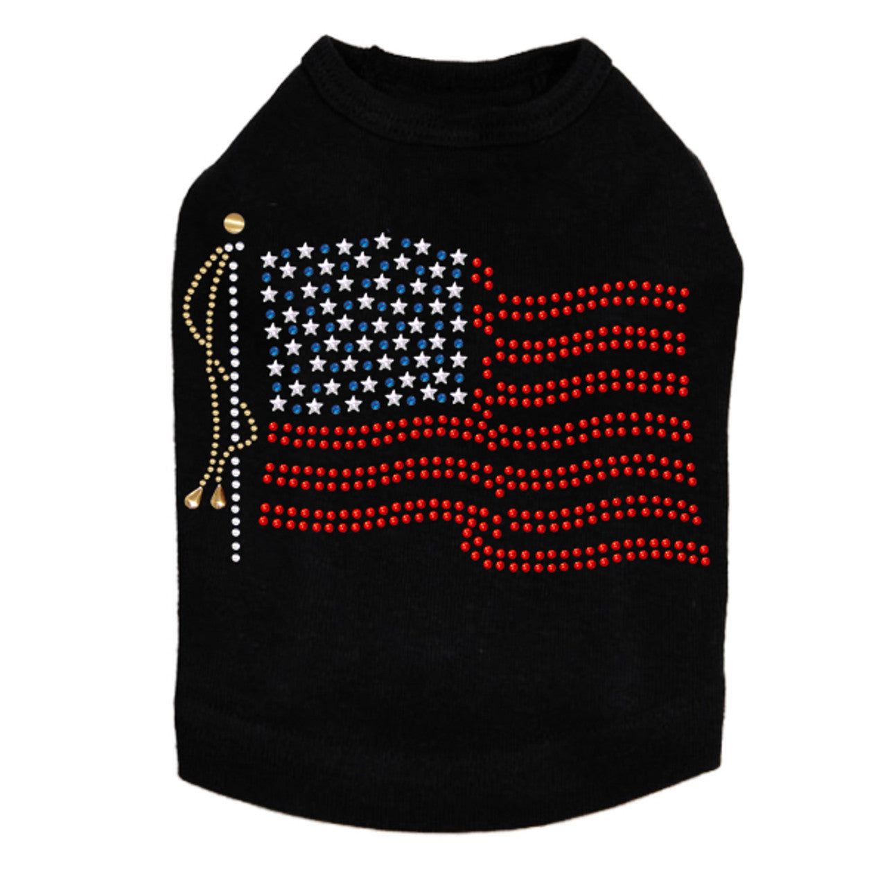 USA Flag - Dog Tank