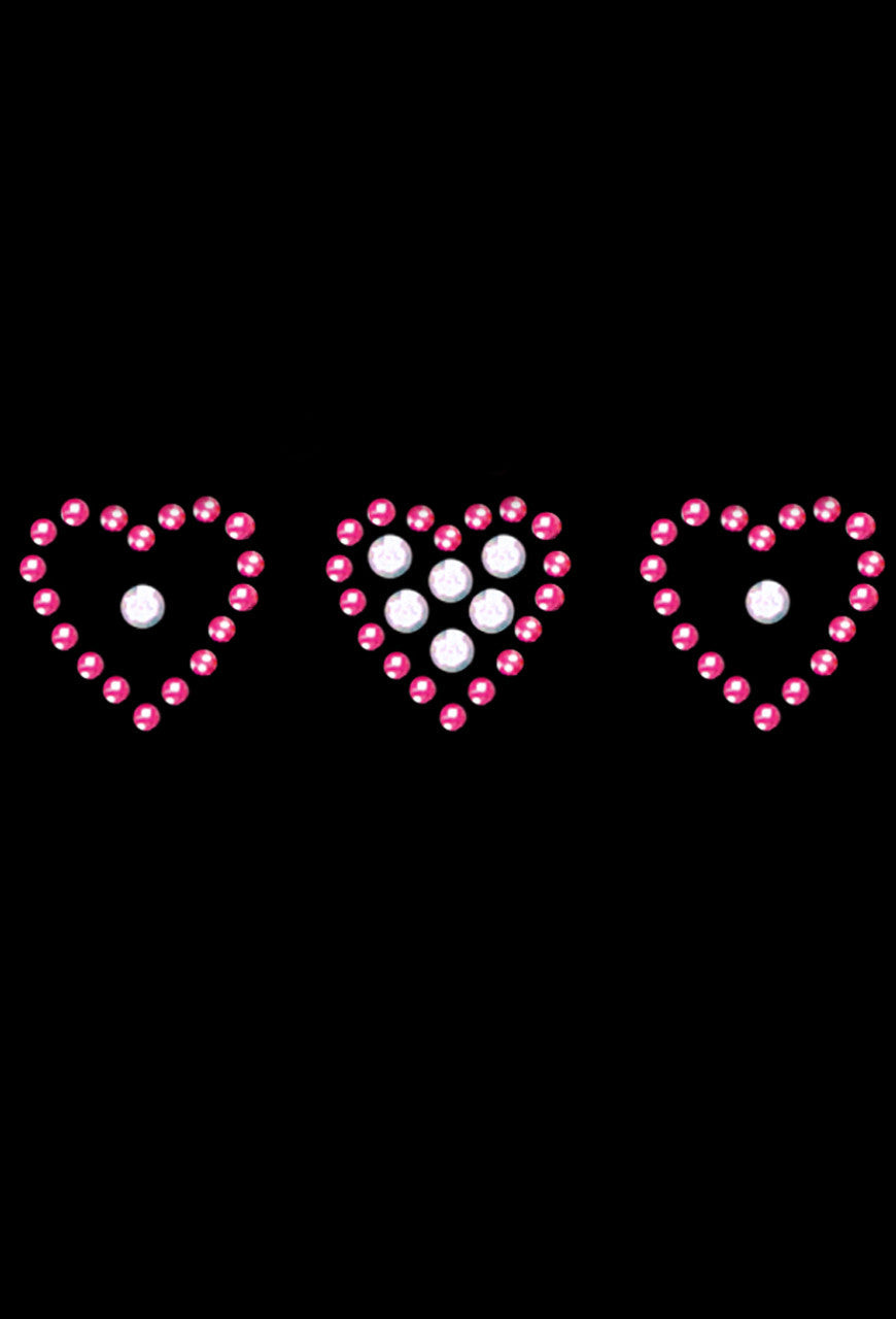 Three Little Hearts - Womens T-shirt