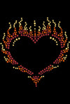 Flame Heart - Womens T-shirt