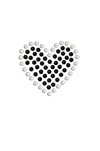 Black Rhinestone Heart - Womens T-shirt