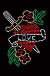 Tattoo Heart with Sword - Womens T-shirt
