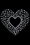 Heart with Scattered Stones - Womens T-shirt