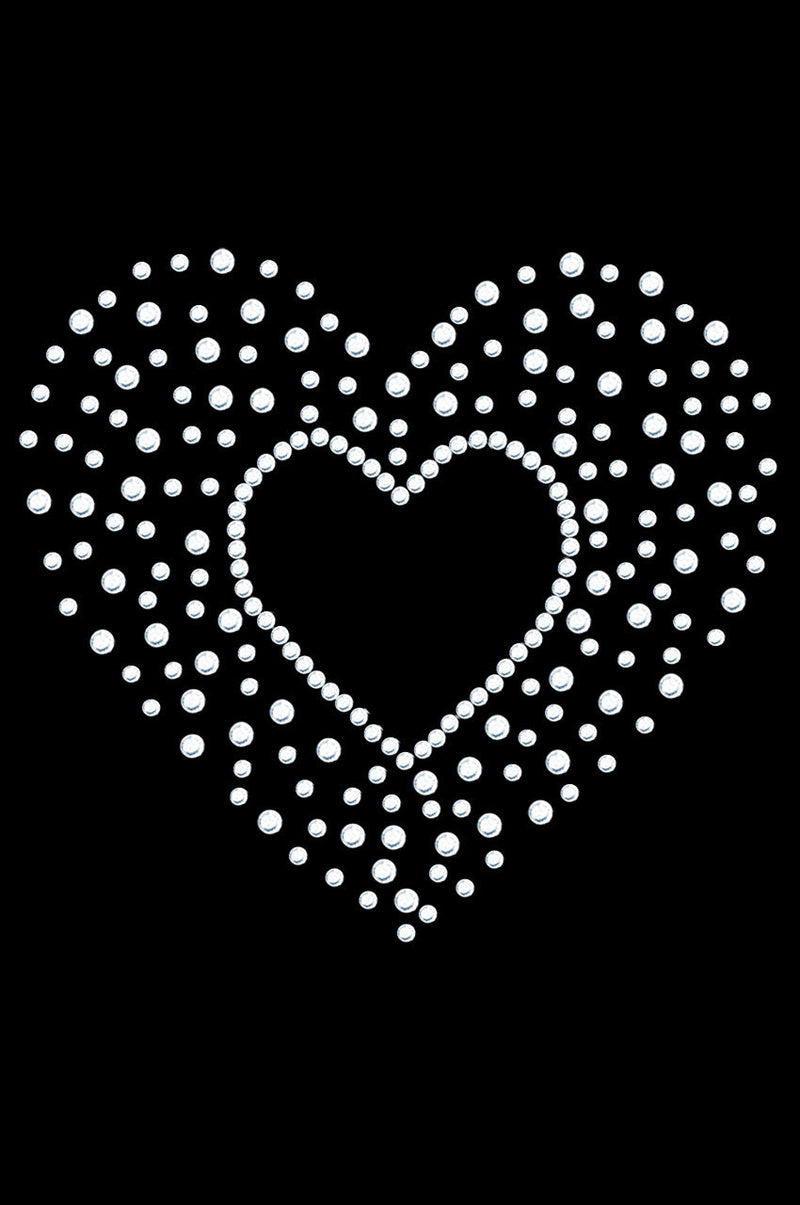 Heart with Scattered Stones - Women's T-shirt