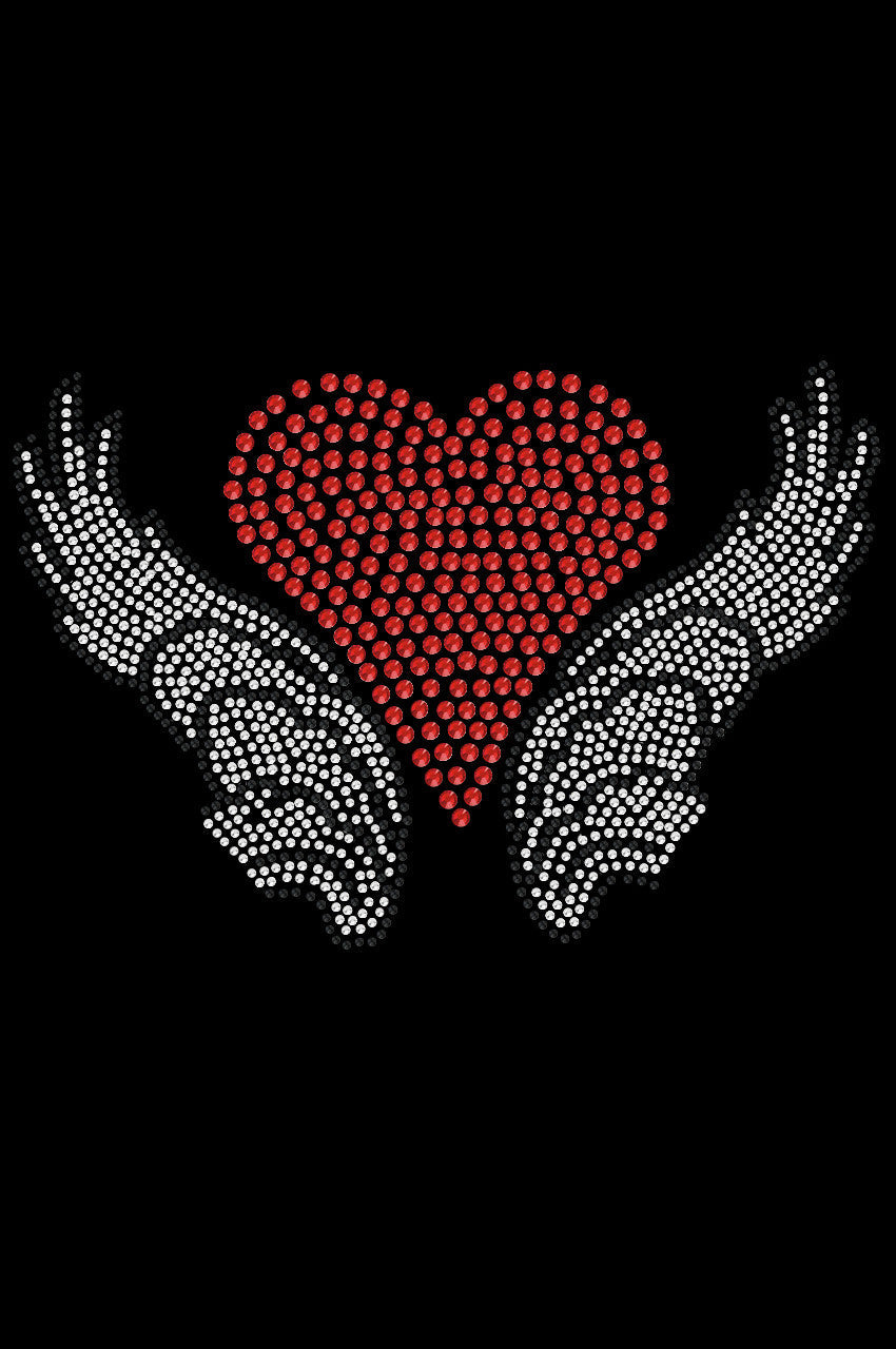 Heart with Wings 2 - Womens T-shirt