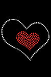 Red Heart inside Heart - Womens T-shirt
