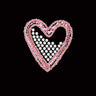 Pink Sequin & Rhinestone Heart - Women's T-shirt