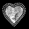 Sequin Silver Heart - Women's T-shirt