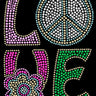 Love with Peace Sign & Flower - Women's T-shirt