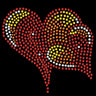 Red, Orange & Yellow Hearts  - Women's T-shirt