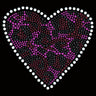 Fuchsia Leopard Heart - Women's T-shirt