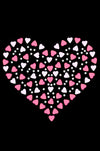 Pink Nailhead Hearts - Womens T-shirt