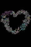 Spring Flower & Bird Heart  - Women's T-shirt