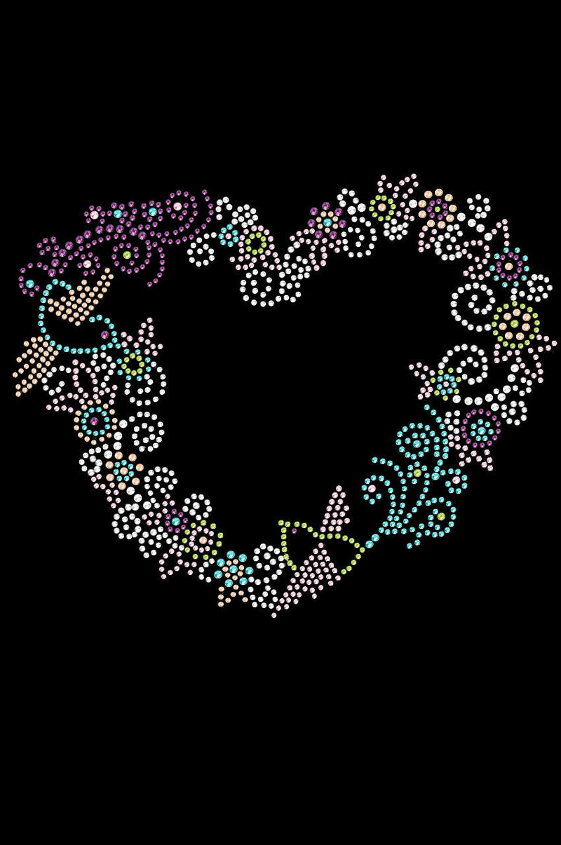 Spring Flower & Bird Heart - Women's T-shirt