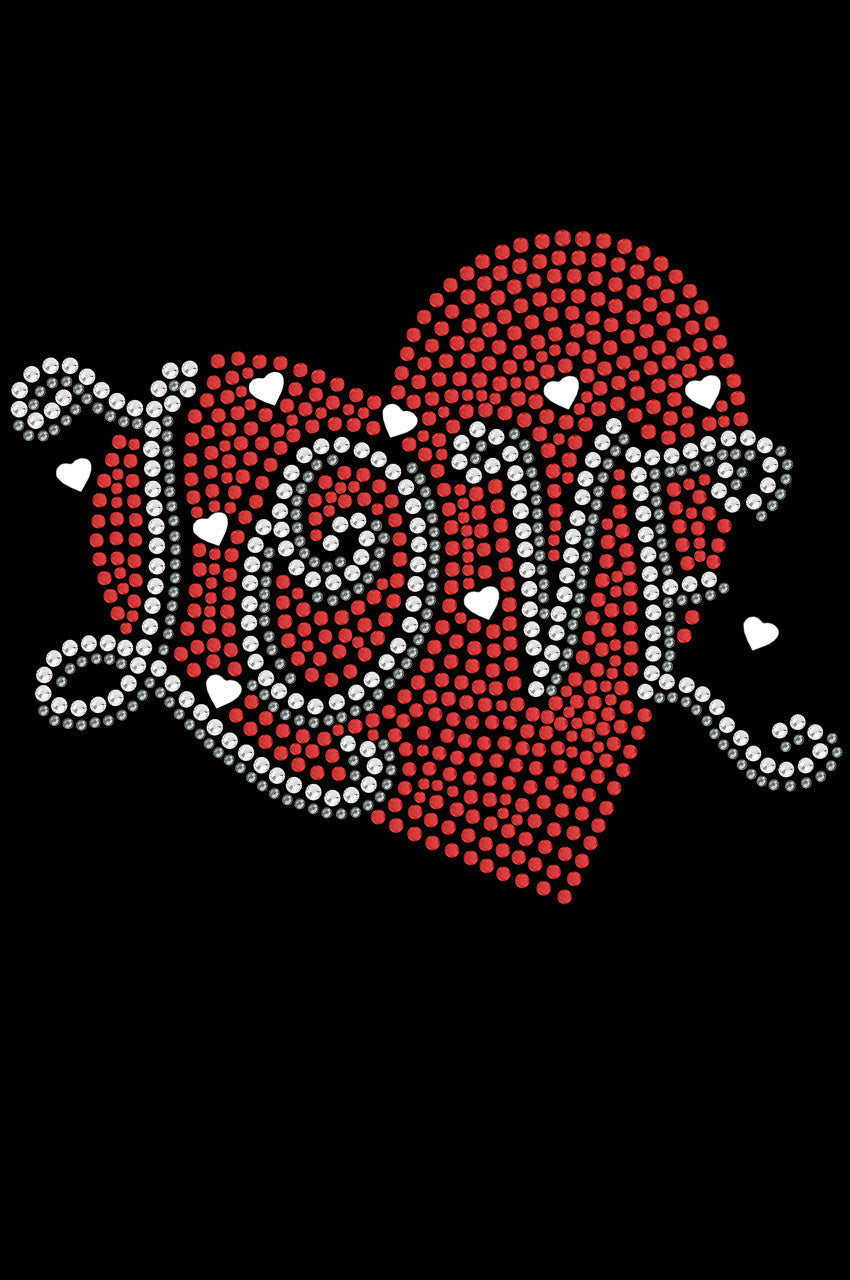 Love Red Heart - Womens T-shirt
