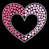 Pink & Light Pink Nailhead Hearts - Dog Custom Tutu