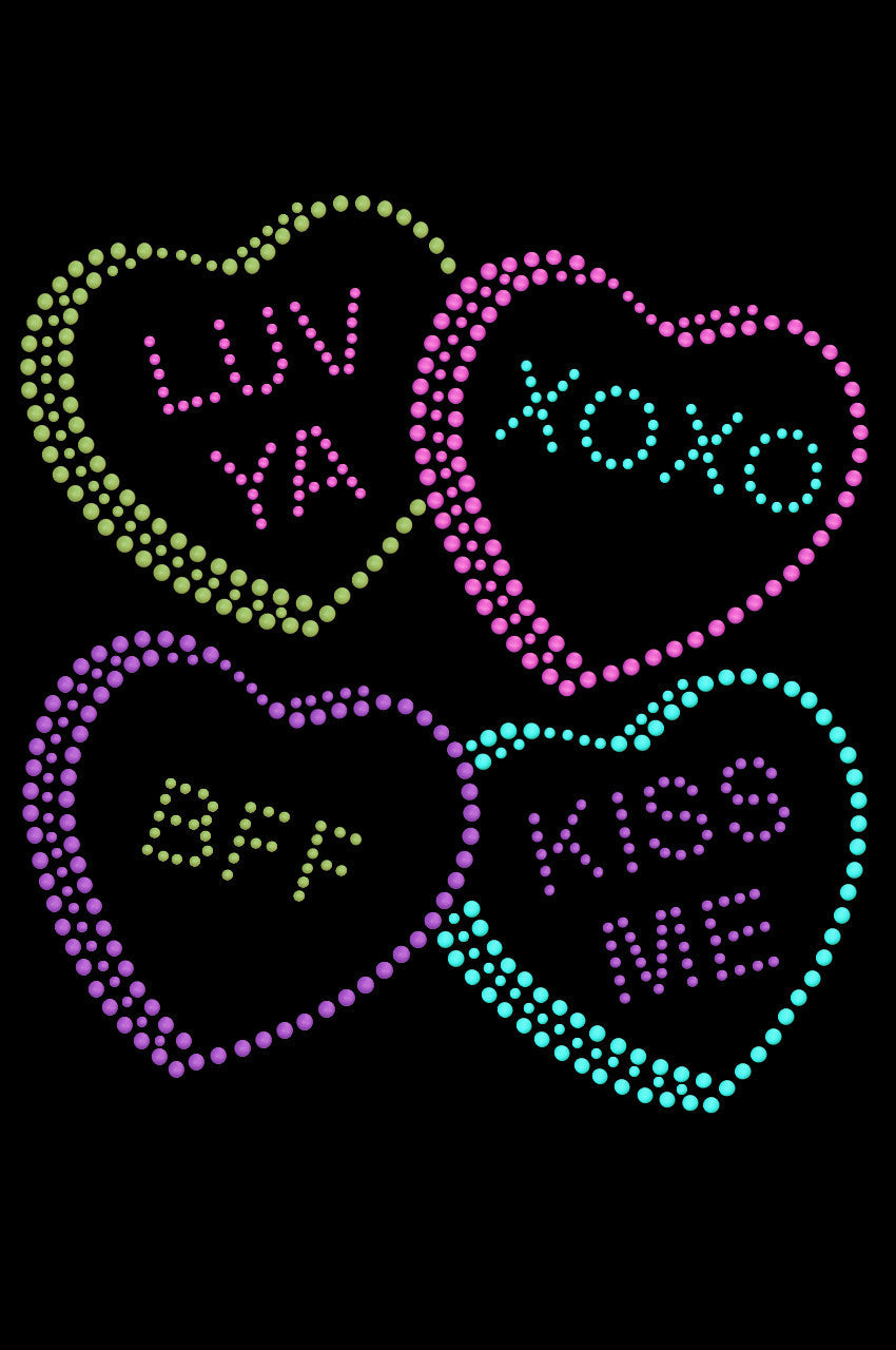 Candy Conversation Hearts 2 - Womens T-shirt