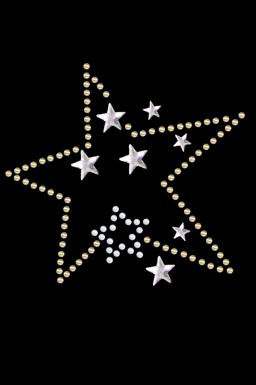 Gold & Silver Stars - Bandanna