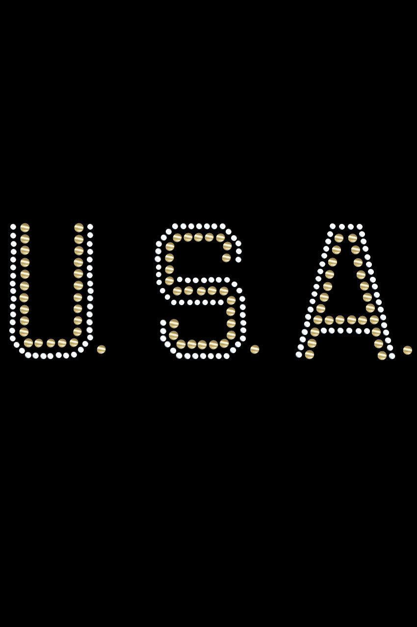 USA (Gold & Silver Nailheads) - Bandanna