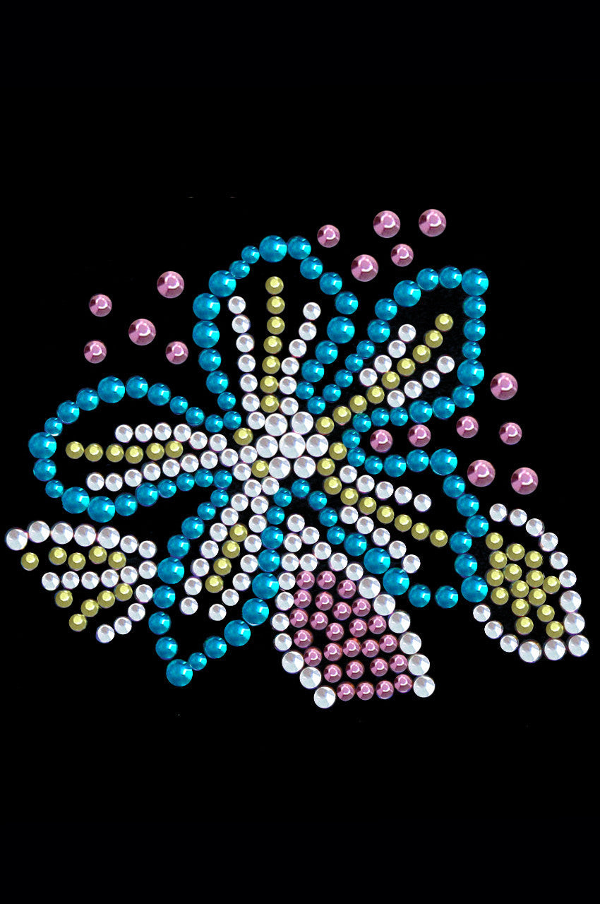 Turquoise Flower - Womens T-shirt