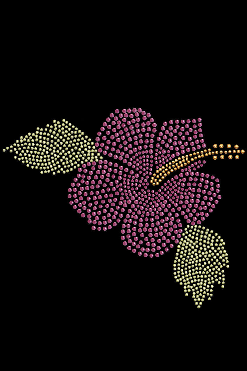Large Pink Hibiscus - Womens T-shirt