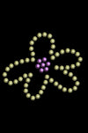 Lime & Purple Flower - Bandanna