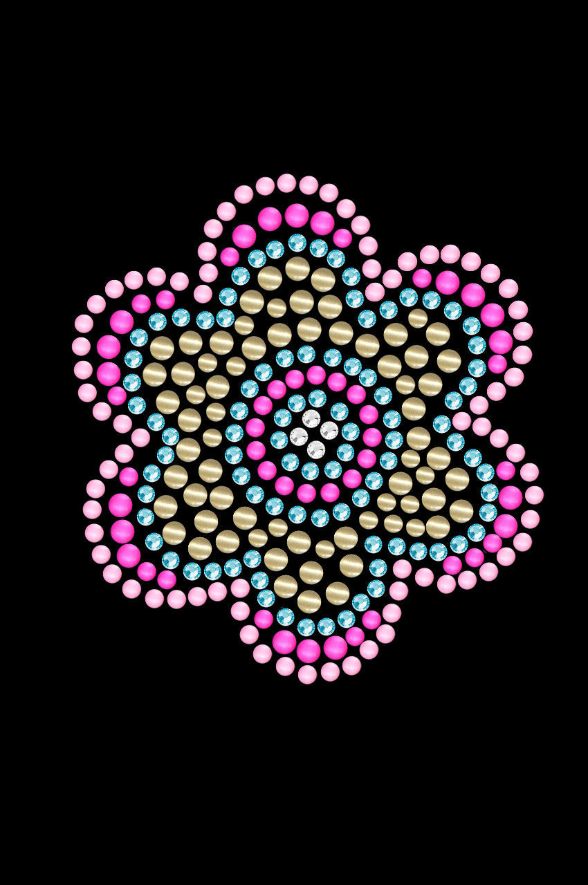 Multicolor Nailhead Flower Custom Tutu