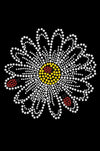 Large Daisy with Lady Bugs - Womens T-shirt