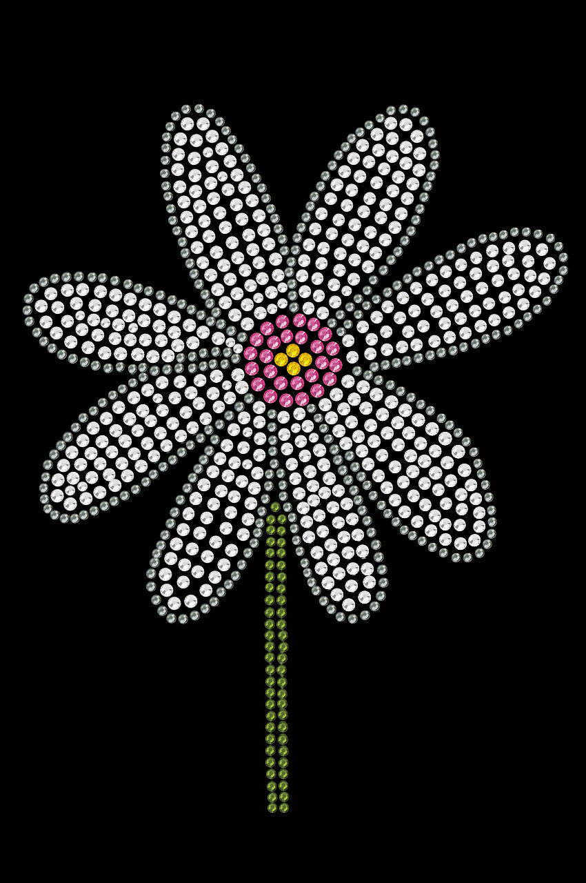 Daisy with Pink Center - Womens T-shirt