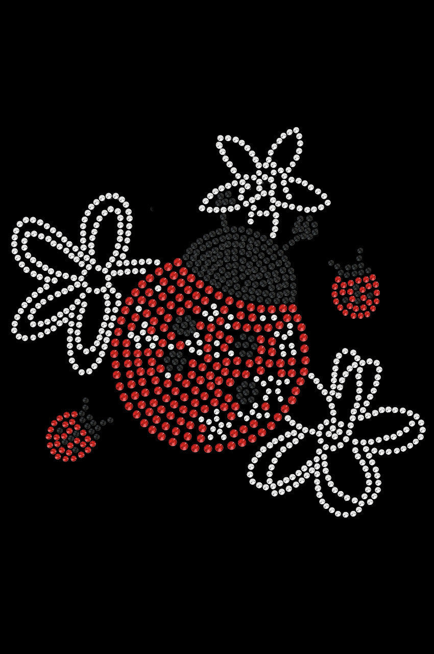 Large Lady Bug with Flowers - Custom Tutu