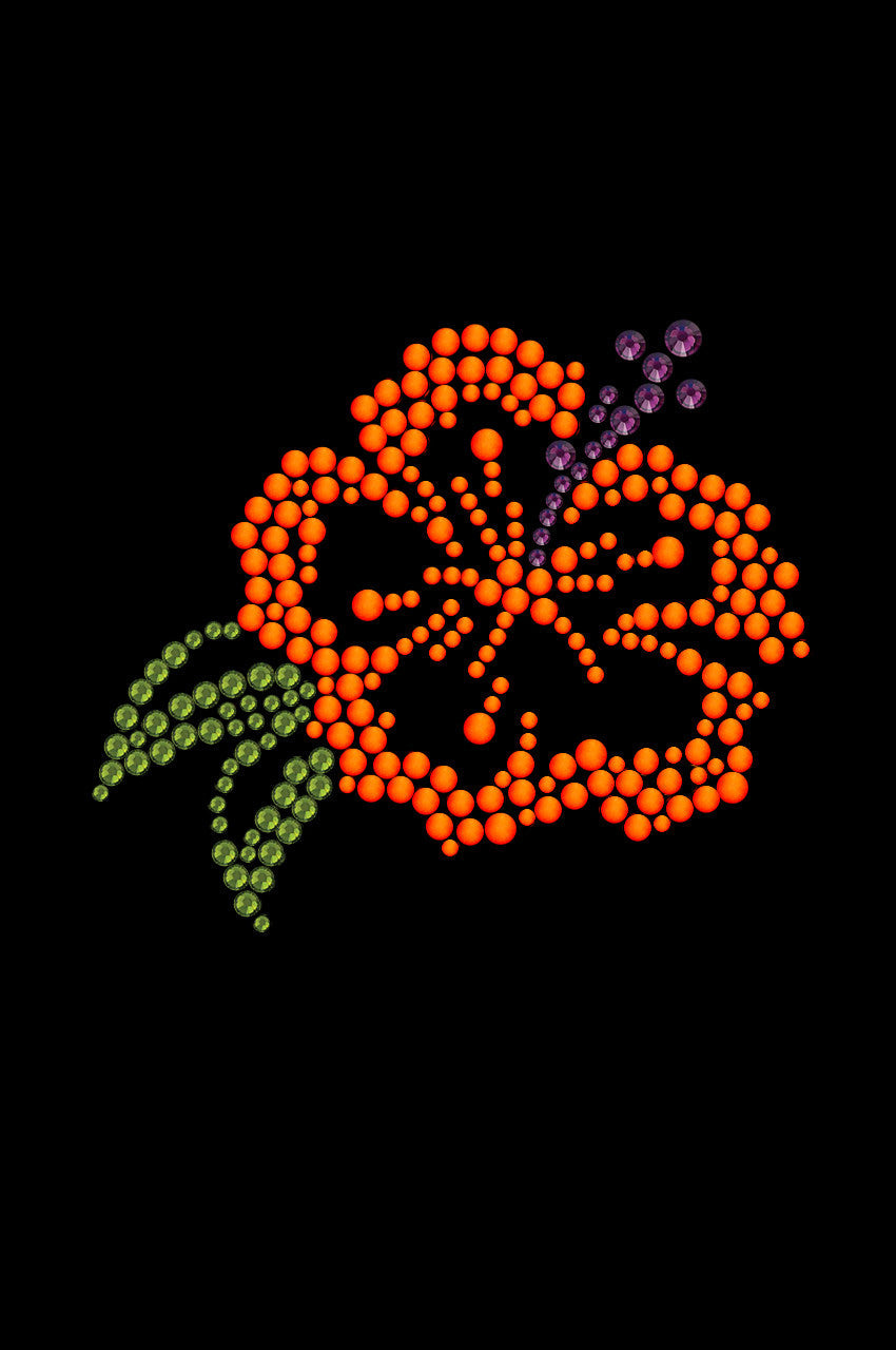 Orange Hibiscus - Womens T-shirt