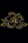 Purple & Yellow Hibiscus - Womens T-shirt