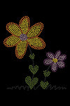 Orange & Purple Flowers - Womens T-shirt