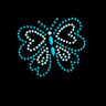 Blue Rhinestud Butterfly - Bandannas