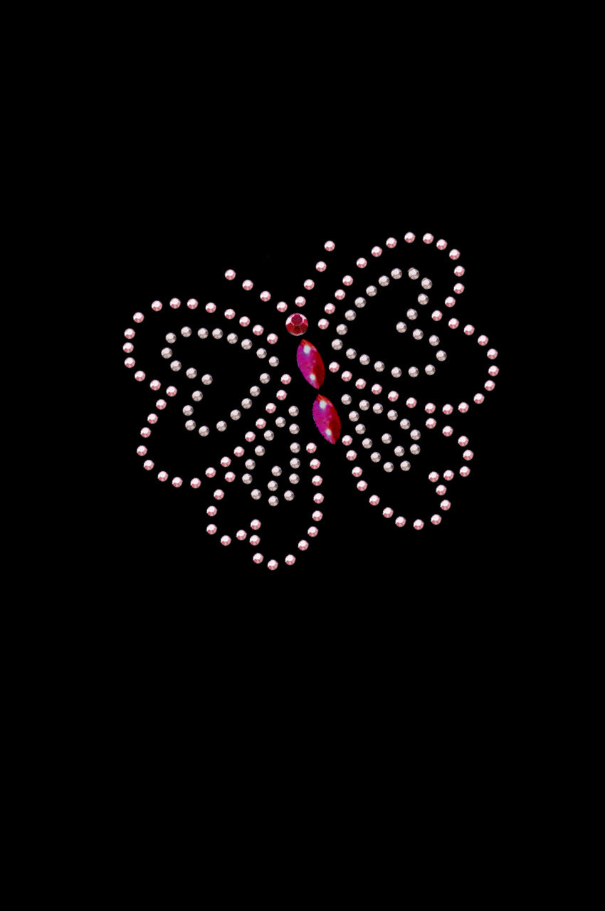 Pink Rhinestud Butterfly - Bandannas